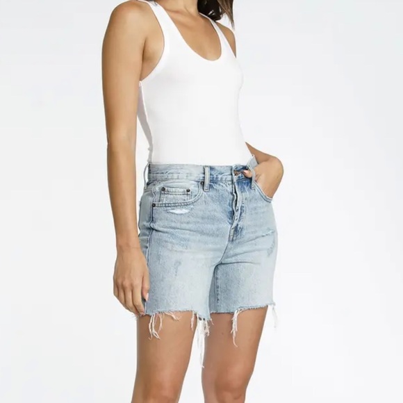 Pistola Devin High Waist Distressed Cutoff Denim Shorts Sz 29 - Picture 14 of 14